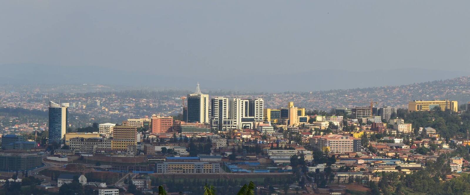 Kigali skyline in Rwanda